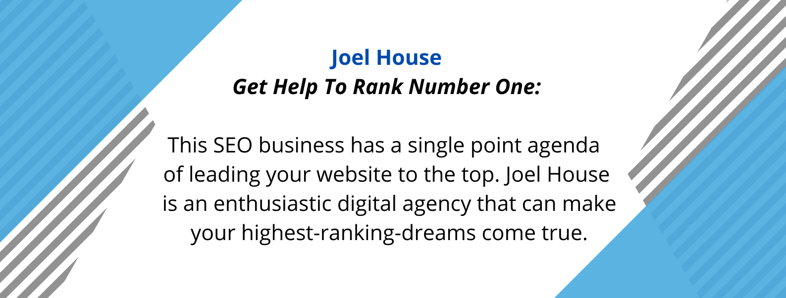 Jowl House’s unique selling proposition.